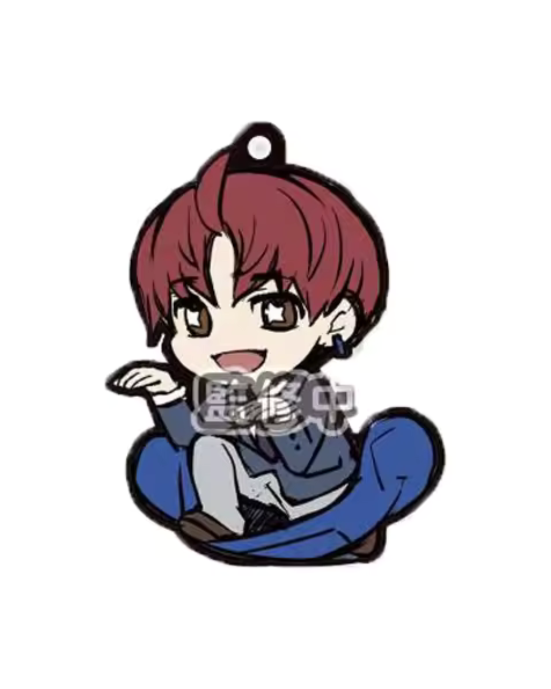 Dandadan Bold Party Character Rubber Pendant